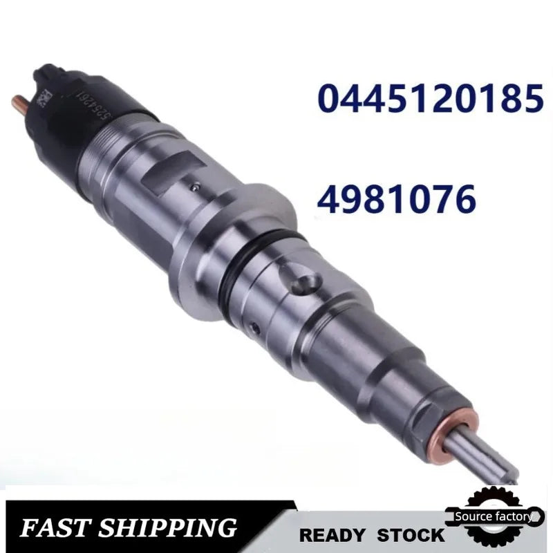 Common Rail Fuel Injector 0445120185 0986435518 4981076 for Cummins Diesel Engine-Low Emission Fast Shipping