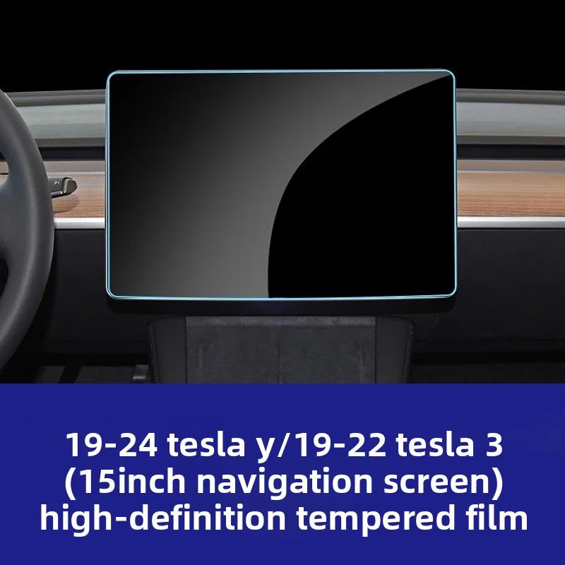 in stock Hard film for Tesla 3 Y X S central control navigation screensaver glass tempered film car interior accessories