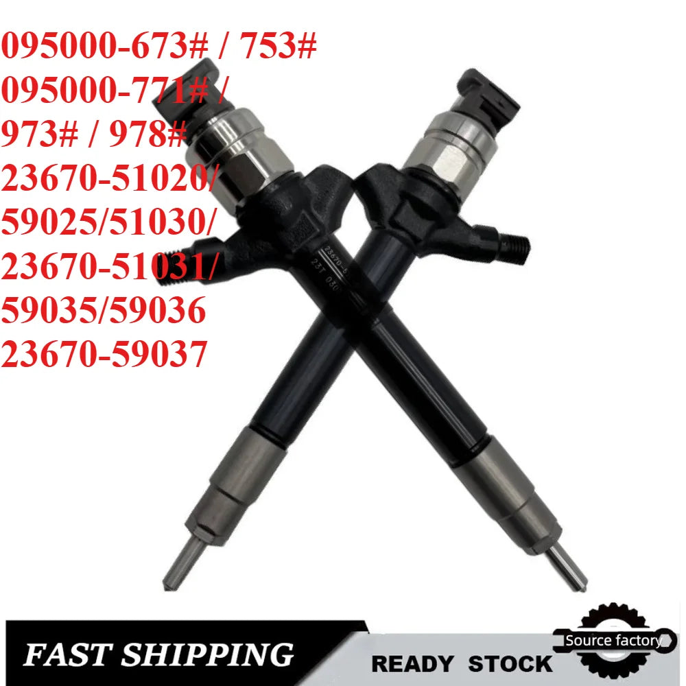 Common Rail Injector095000-9730 23670-51031/51020/Diesel Fuel Injectors for Toyota Land Cruiser 1VD-FTV-car Accessories
