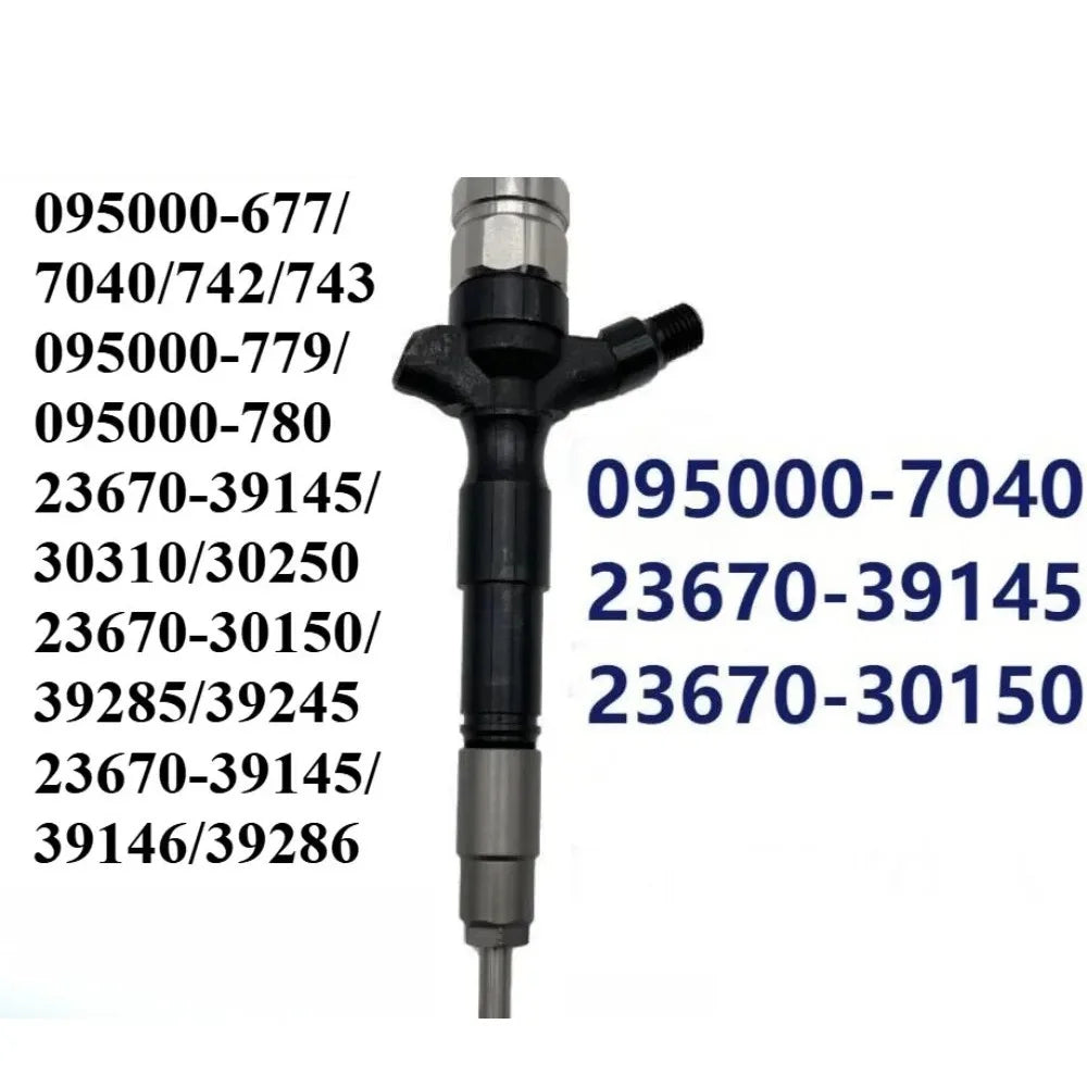 Common Rail Injector095000-7040 Diesel Fuel Injector 23670-39145 23670-30150/39285/39245 for Toyota Car AccessoriesFast Delivery