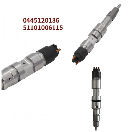Fuel Injector 0445120186/120308 51101006115 Common Rail Diesel Fuel Injector for MAN TGL TGM-High FlowCar Accessories