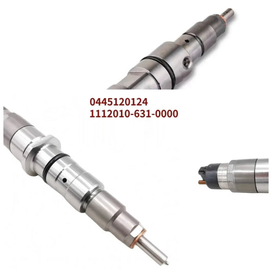 Fuel Injector0445120124 1112010-631-0000 Common Rail Diesel Fuel Injector for FAW, Xichai, Aowei High Flow Car Accessories