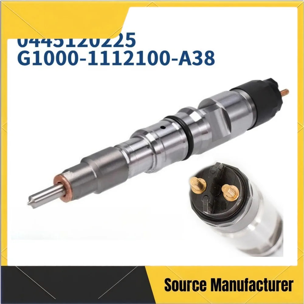 Fuel Injector0445120225/120439 Diesel Fuel Injector G1000-1112100-A38 for Jinlong Yuchai Mechanical Engine Car Accessories
