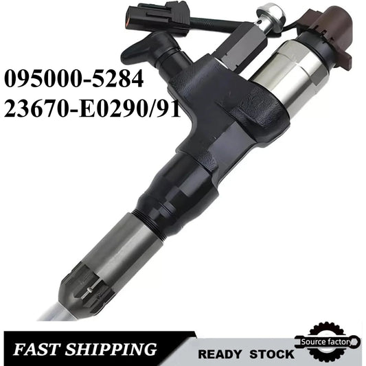 Common Rail Fuel Injector 095000-5284 23670-E0290/91 for Hino J08E Engine - Low Emission Fast Shipping