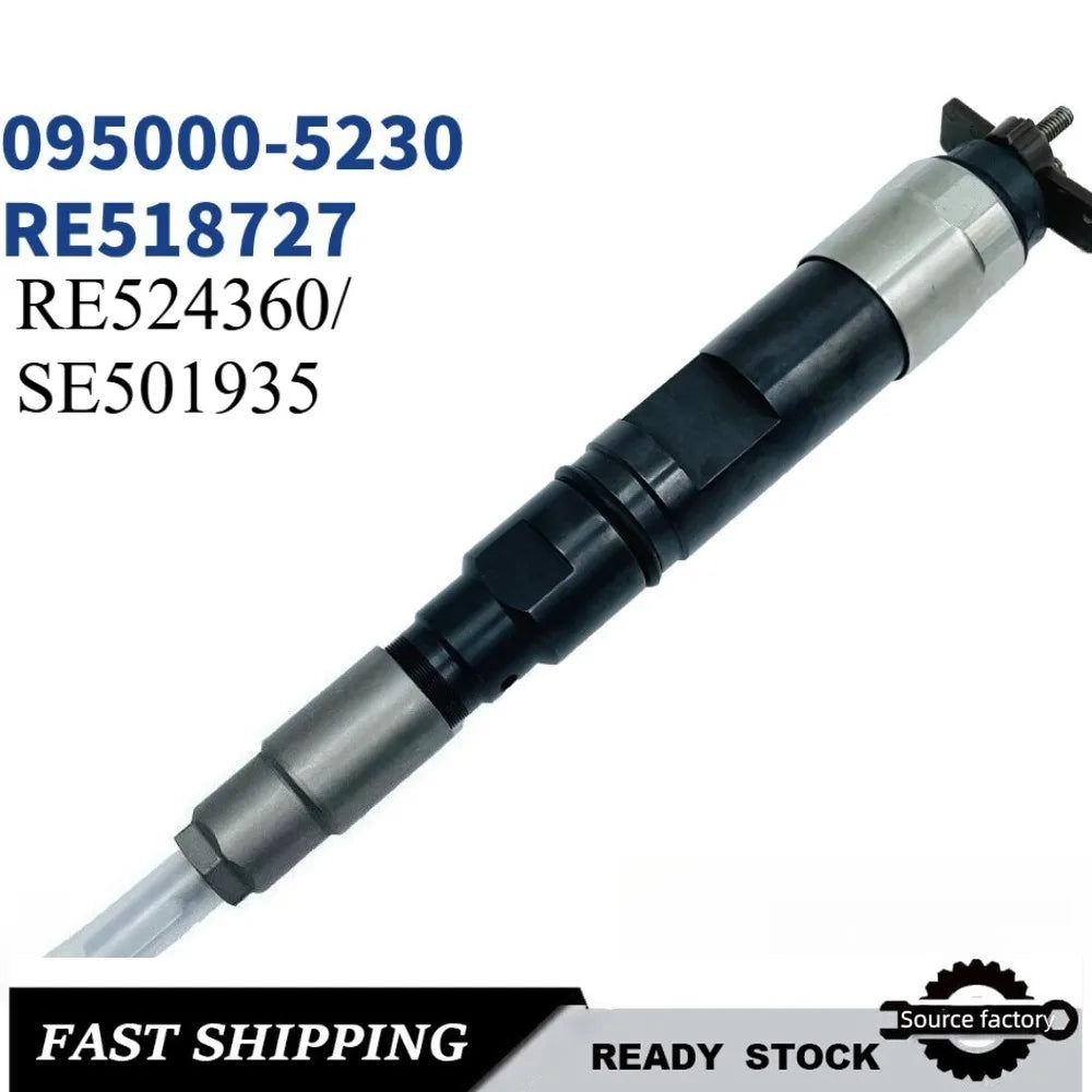 Common Rail Injector095000-5230/RE524360/SE501935 Car Engine Fuel Injector RE518727 RE524360 ForJOHN DEER 8.1L Car Accessories