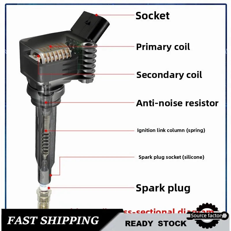 4 PCS Ignition Coil 12137619385 12138643360 12138678438 for BMW 2.0T1.5T Easy Installation Fast Shipping