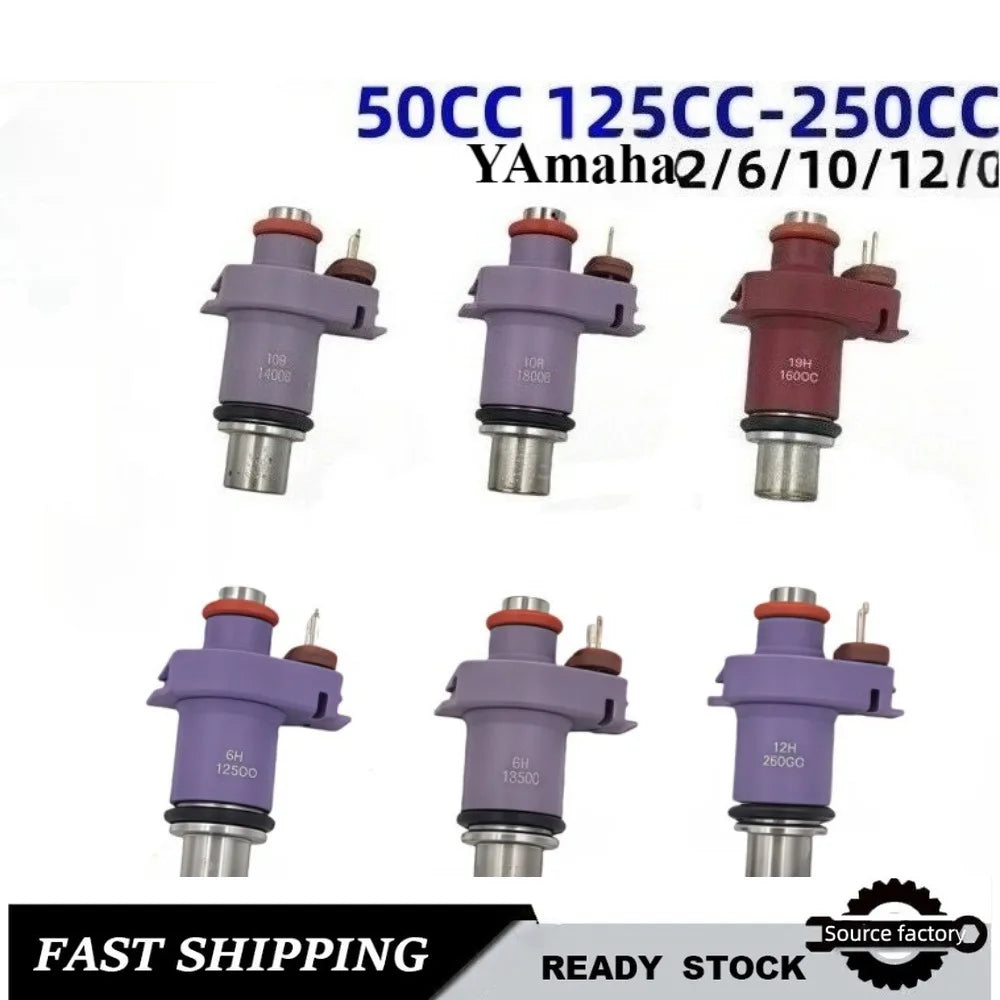 Motorcycle Fuel Injector for Yamaha 50CC 125CC-250CC Nozzle 2/6/10/12 Hole motorcycle parts Fast Shipping