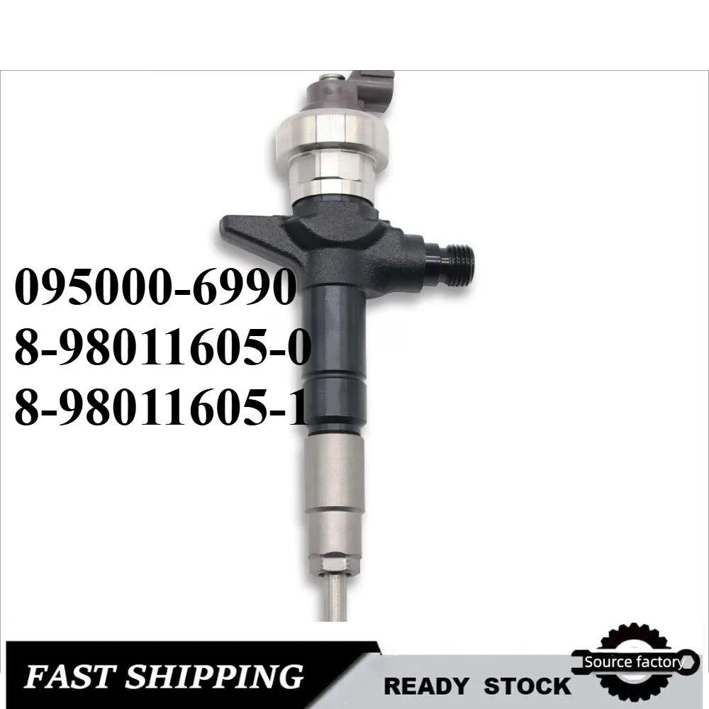 Common Rail Injector095000-6990 Diesel Injector 0950006992 for Isuzu DMAX 8-98011605-0 8-98011605-1car Accessories Fast Delivery