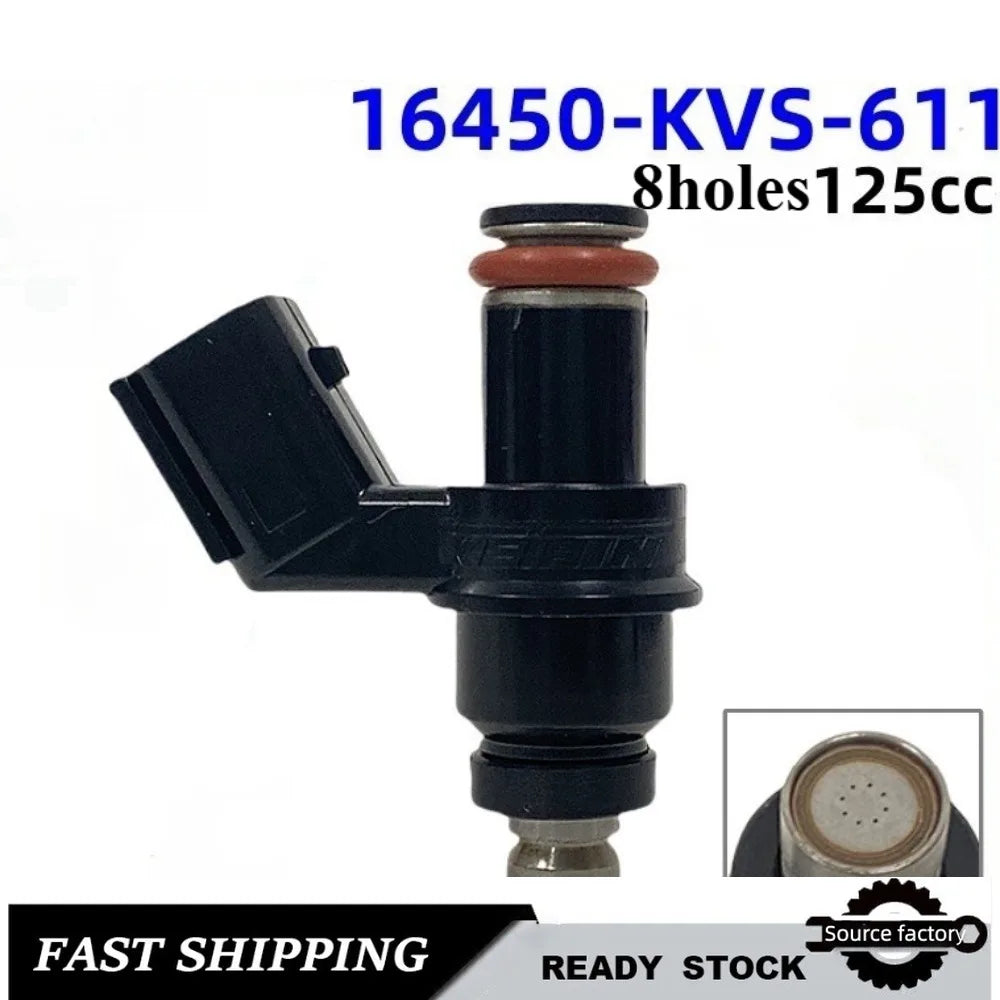 16450-KVS-611 Motorcycle Fuel Injection Nozzle for Honda titan150 CG150 8 Hole motorcycle parts Fast Shipping