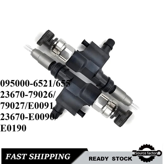 Common Rail Injector095000-6521/6520 /655/23670-E0091/79026/027/E0090/190 Diesel Fuel Injectors for HINO 300NO4C-car Accessories