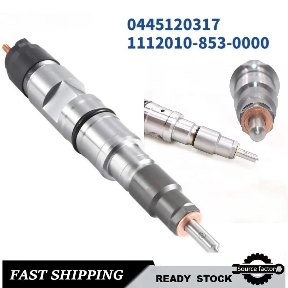 Fuel Injector Common Rail Diesel Fuel Injector 0445120317 1112010-853-0000 for FAW Xichai-High Flow Car Accessories