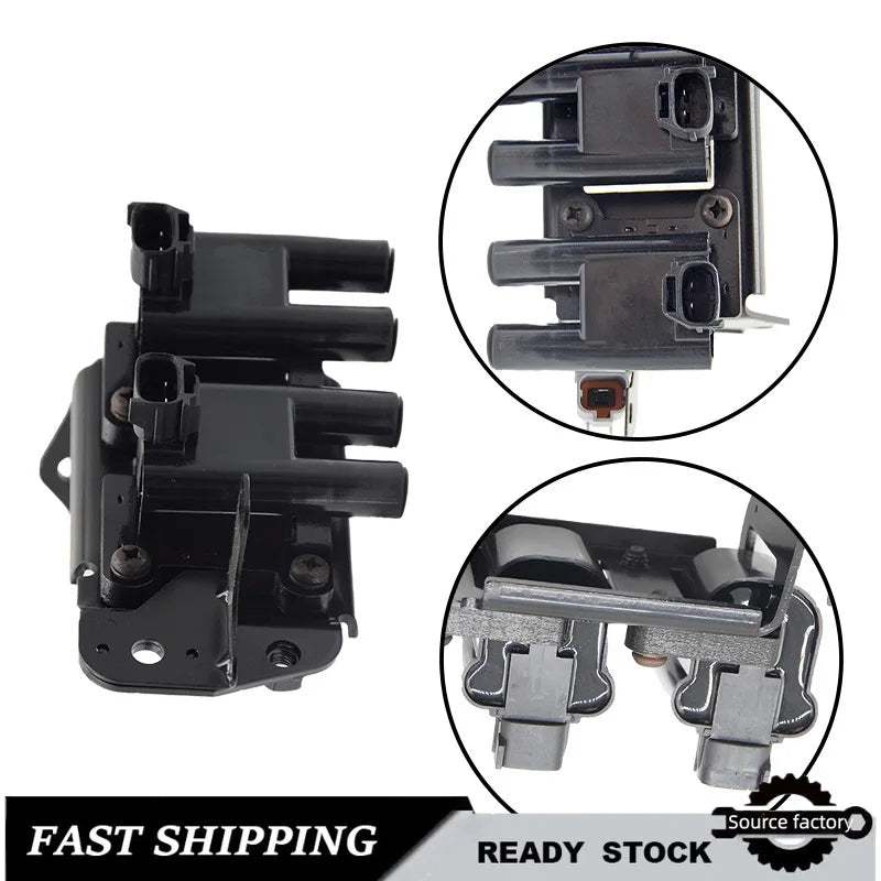 4 PCS Automotive Ignition Coils for For Hyundai Kia Rio Accent 27301-26600 Easy Installation Fast Shipping