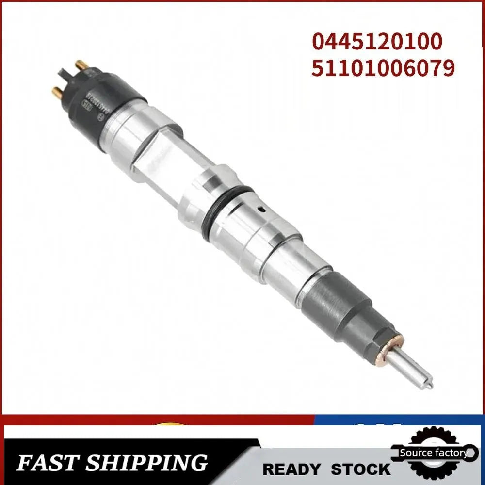 Fuel Injector0445120100 51101006079 Common Rail Diesel Fuel Injectors for MAN TGA TGX TGS-High FlowCar Accessories