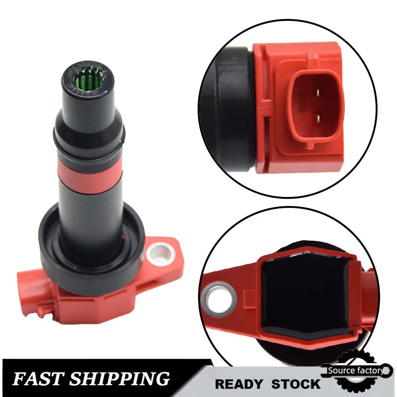 4 PCS Automotive Ignition Coil for Hyundai Rena, Landon, Leading Kia Gas 27301-2B010 Easy Installation Fast Shipping