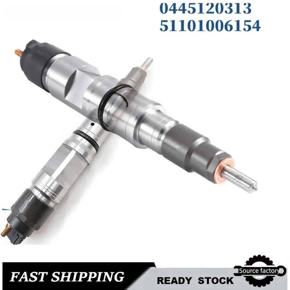 Fuel Injector0445120313 Diesel Fuel Injector forMAN Diesel Truck 51101006154 Common Rail Injector - High Flow Car Accessories