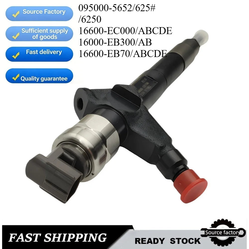 Common Rail Injector095000-565/6252/16600-EC000/ABCDE/EB300/AB/EB70/ABCDE for Nissan YD25DDTI Navara D22 D40-car Accessories