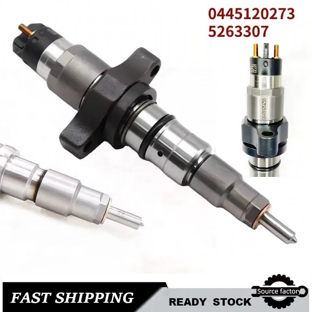 Fuel Injector0445120273 5263307 Common Rail Fuel Injector for Cummins DAF Ford IVECO Nefaz Volkswagen-High FlowCar Accessories