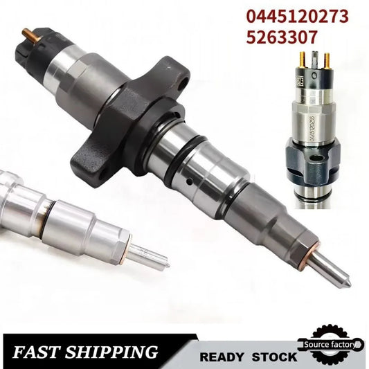 Fuel Injector0445120273 5263307 Common Rail Fuel Injector for Cummins DAF Ford IVECO Nefaz Volkswagen-High FlowCar Accessories
