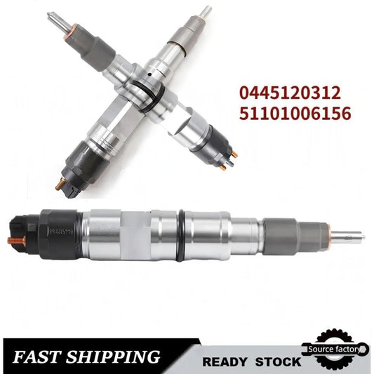 Fuel Injector0445120312 51101006156 Common Rail Diesel Fuel Injectors for MAN Heavy Duty Truck-High FlowCar Accessories