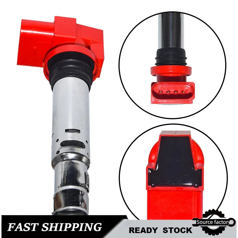 4 PCS Ignition Coil 036905100D 036905715C 036905715F for Volkswagen Audi Ignition Coil Easy Installation Fast Shipping