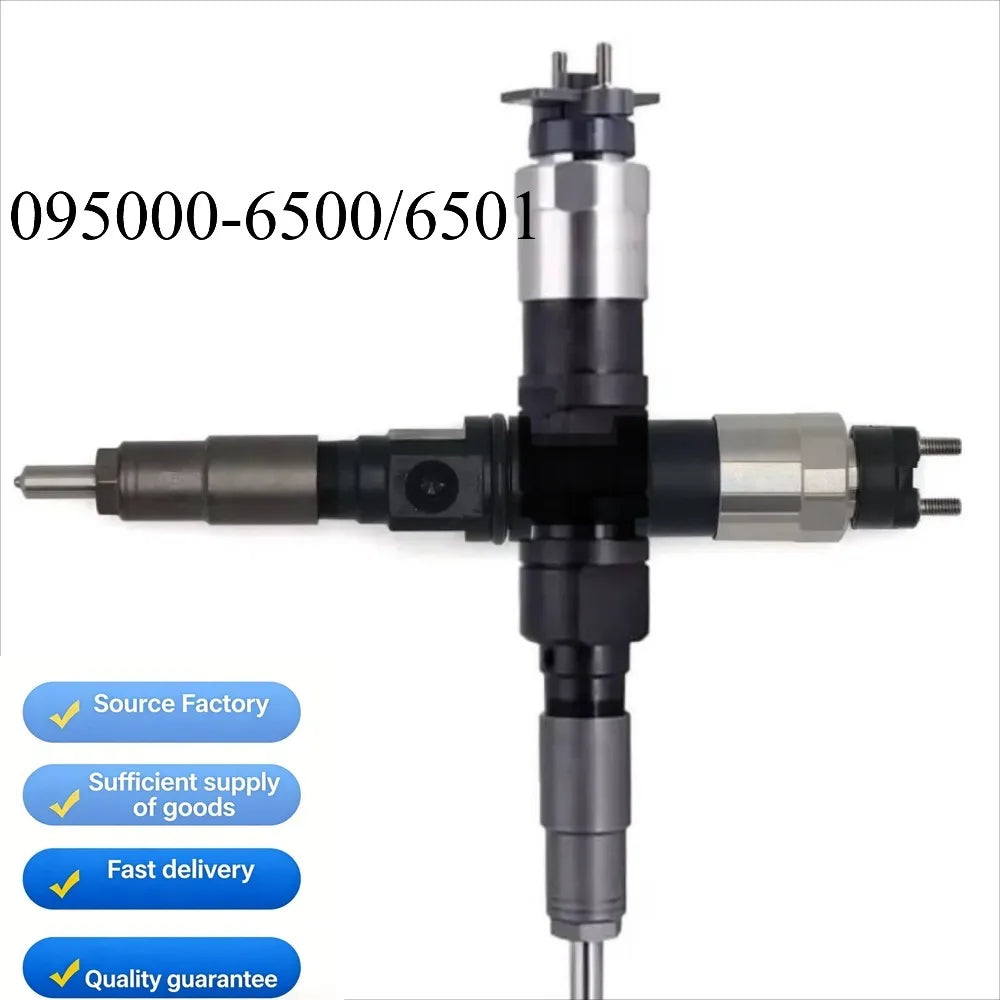 Common Rail Injector095000-6500/6501 RE529117 Firewood Fuel Injectors for John Deere-car accessories Fast Delivery