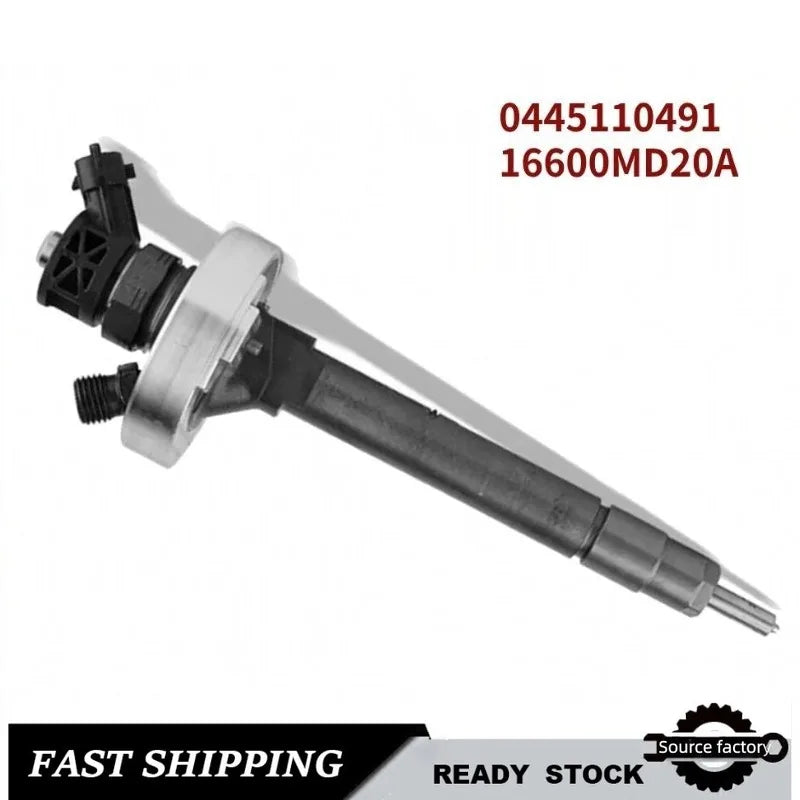 0445110491 16600MD20A Common Rail Diesel Fuel Injector for Nissan Low Emission Fast Shipping