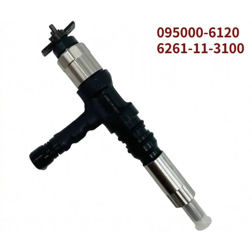 Common Rail Injector095000-6120 0950006120 6261-11-3200 Fuel Injector for Komatsu PC450-7 PC650-8-car accessories Fast Delivery