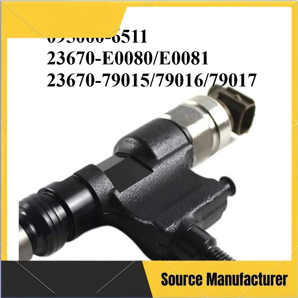 Common Rail Injector Fuel Injector 095000-6511 23670-E0080 for Hino S04C SO4C N04C-TN TV Dyna 200-car accessories Fast Delivery