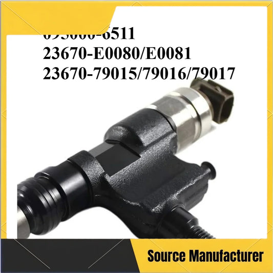 Common Rail Injector Fuel Injector 095000-6511 23670-E0080 for Hino S04C SO4C N04C-TN TV Dyna 200-car accessories Fast Delivery