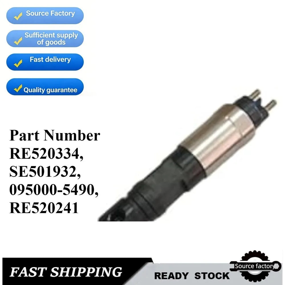 Common Rail Injector Fuel Injector 095000-5490 RE520334 for John Deere 6068 Engine-car accessories Fast Delivery