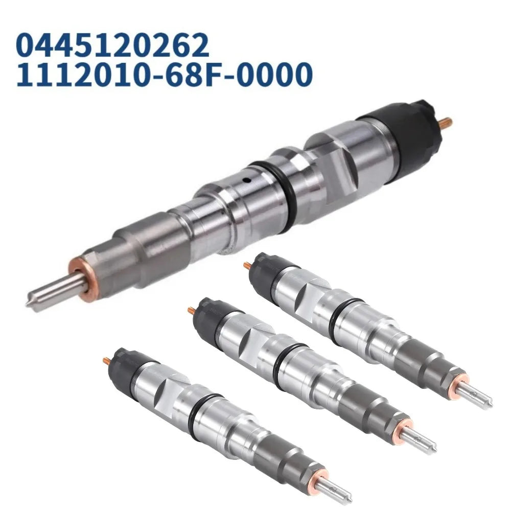 Fuel Injector0445120262/120396 DieselFuel Injector 1112010-68F-0000 ForXICHAI FAW Common Rail Injector-High Flow Car Accessories