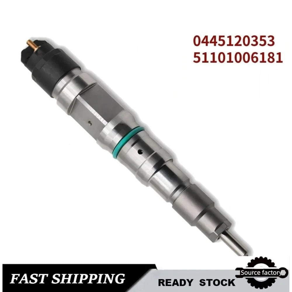Fuel Injector0445120353 51101006181 Common Rail Diesel Fuel Injectors for MAN TGA TGS-High FlowCar Accessories