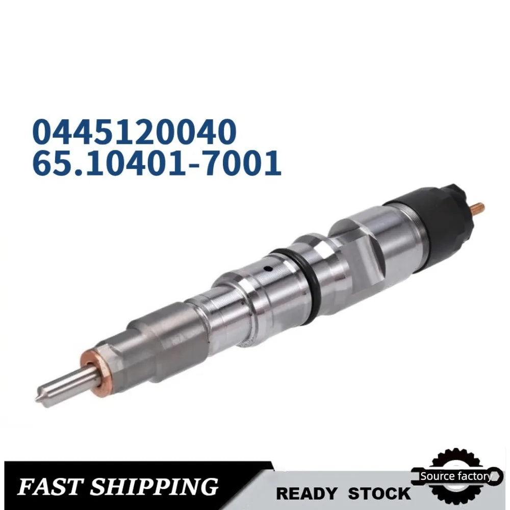 Fuel Injector0445120040 Diesel Fuel Injector 6510401-7001 for DAEWOO DOOSAN Common Rail Injector-High FlowCar Accessories