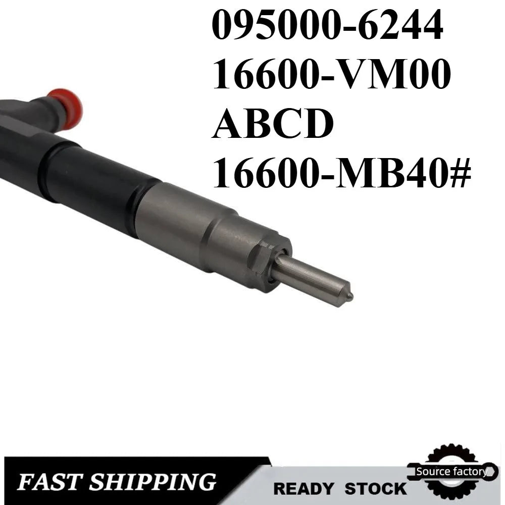 Common Rail Injector095000-6244 16600-VM00 ABCD Diesel Fuel Injector for Nissan Navara YD25-car accessories Fast Delivery