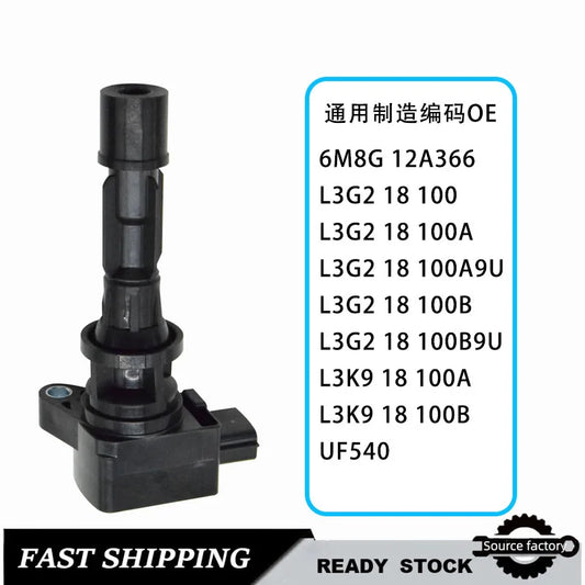 4 PCS L3G2-181-00A9U L3G2-181 for Mazda Ruiyi Ma 3 Ignition Coil High Voltage Package Easy Installation Extremely Fast Shipping
