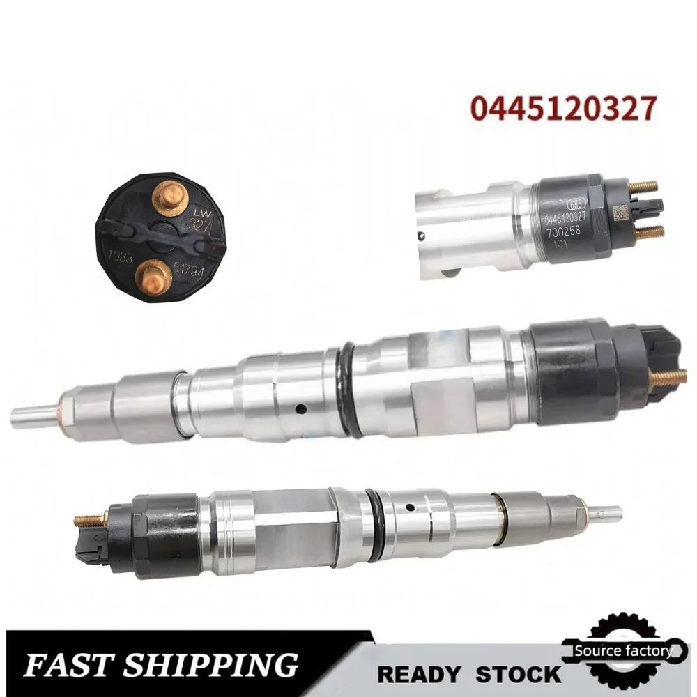 Fuel Injector0445120327 Common Rail Diesel Fuel Injector for MWM JAC Engine 4.8 4CYL48 EU5-High FlowCar Accessories