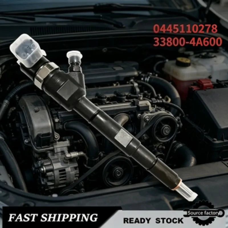 Fuel Injector 0445110278 33800-4A600 for Hyundai H1/H100 Cargo/Kasten Starex-Low Emission Fast Shipping
