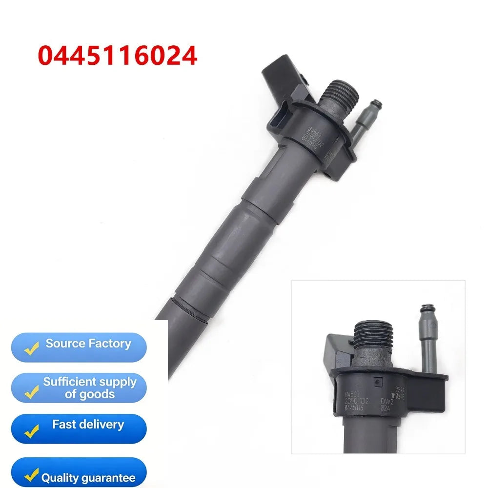 Fuel Injector Nozzle Common Rail High Pressure Injector Assembly 0445116024 for BMW Diesel Engine Parts Fast Shipping