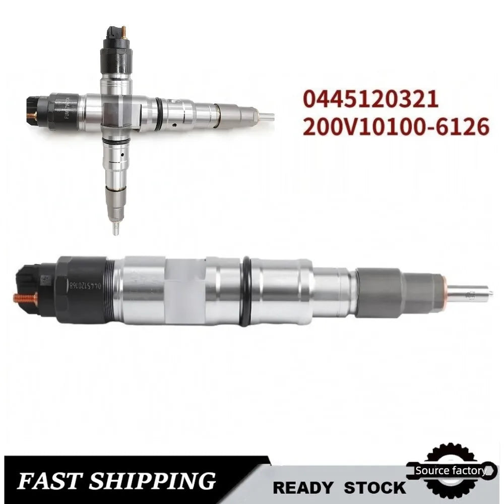 Fuel Injector0445120321/120445 200V10100-6126 Common Rail Diesel Fuel Injector for SINO-High FlowCar Accessories