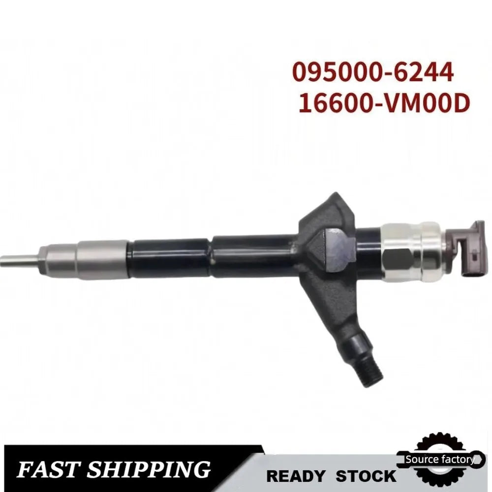 Common Rail Injector095000-6244 16600-VM00 ABCD Diesel Fuel Injector for Nissan Navara YD25-car accessories Fast Delivery