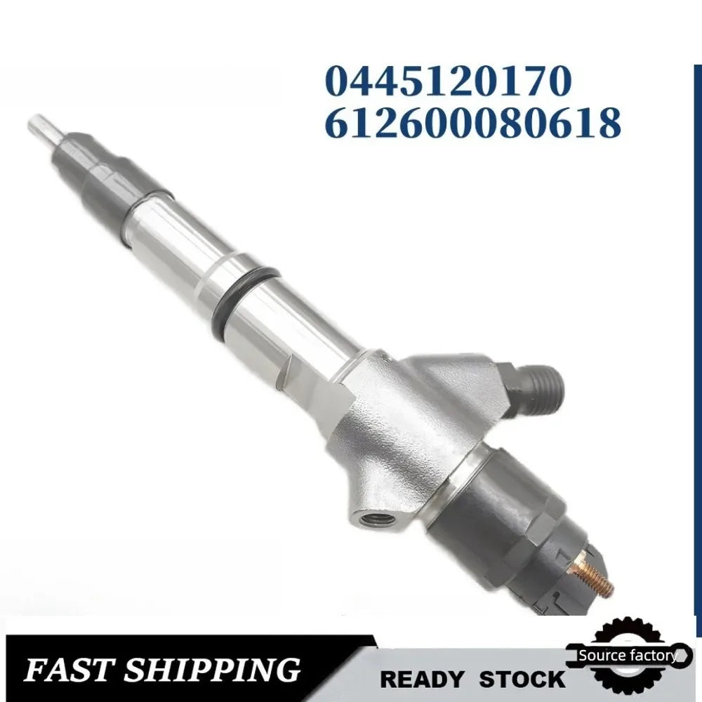 Injector0445120170 /120244 Diesel Fuel Injector for Weichai WD10 Delong 612600080618 Injection Valve-High Flow Car Accessories