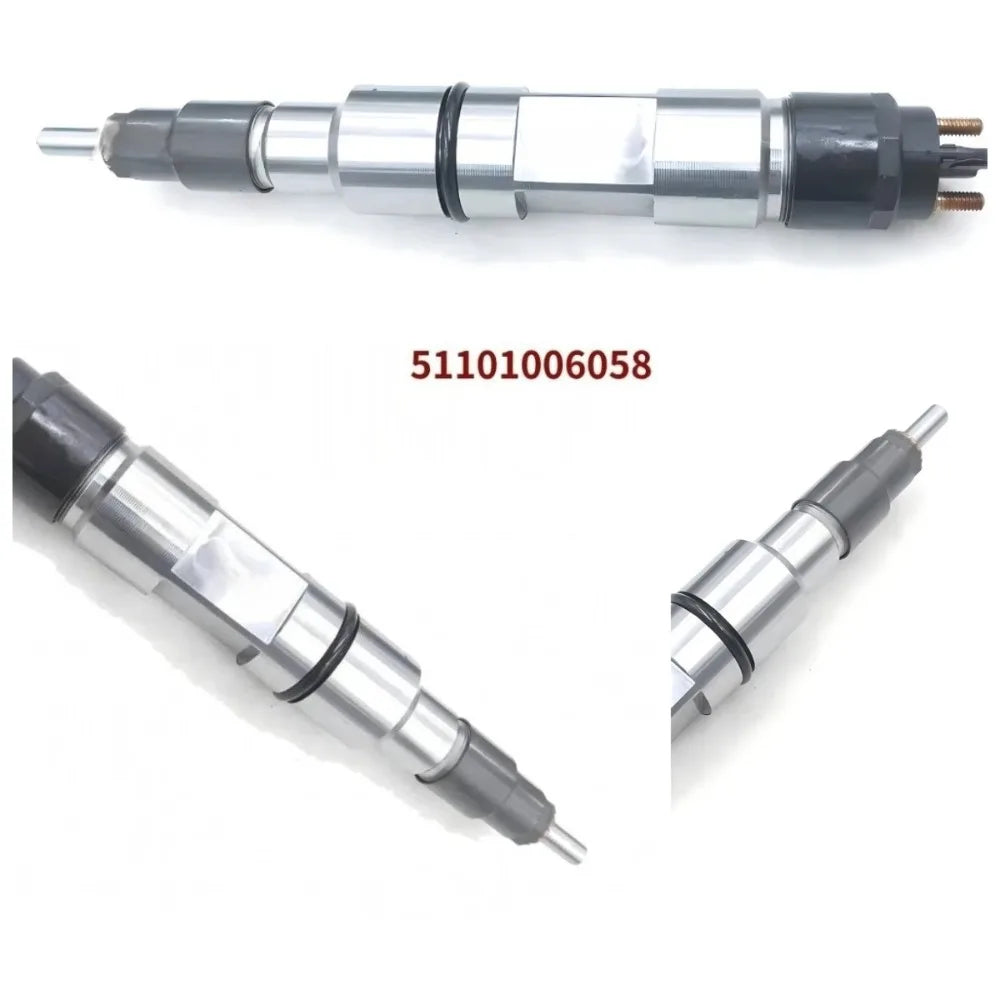 Fuel Injector0445120068 51101006058 Common Rail Diesel Fuel Injector for MAN TGA-24-480 Truck-High FlowCar Accessories