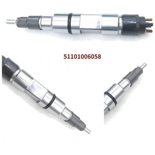 Fuel Injector0445120068 51101006058 Common Rail Diesel Fuel Injector for MAN TGA-24-480 Truck-High FlowCar Accessories