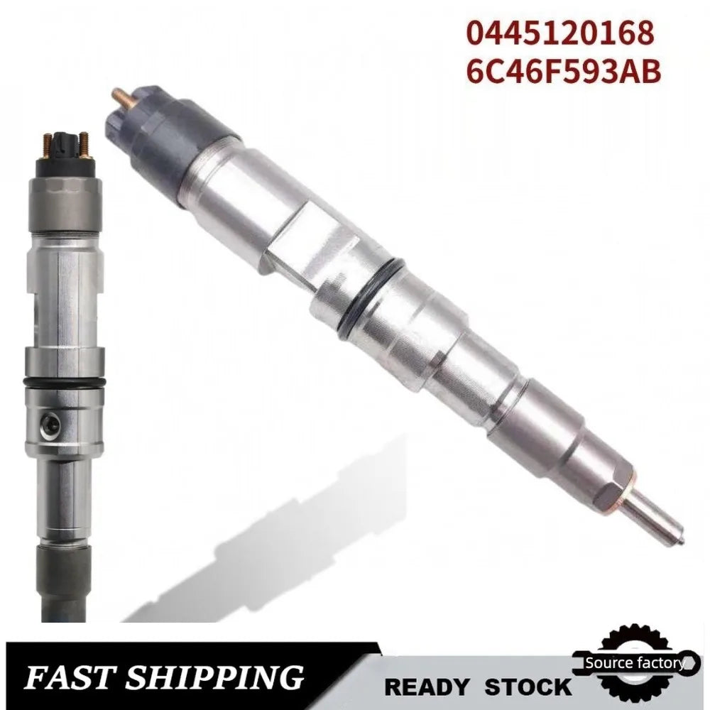 Fuel Injector0445120168 6C46F593AB Diesel Fuel Injector for Ford OTOSAN EcoTorq/ECOBlue 2.5L-High FlowCar Accessories