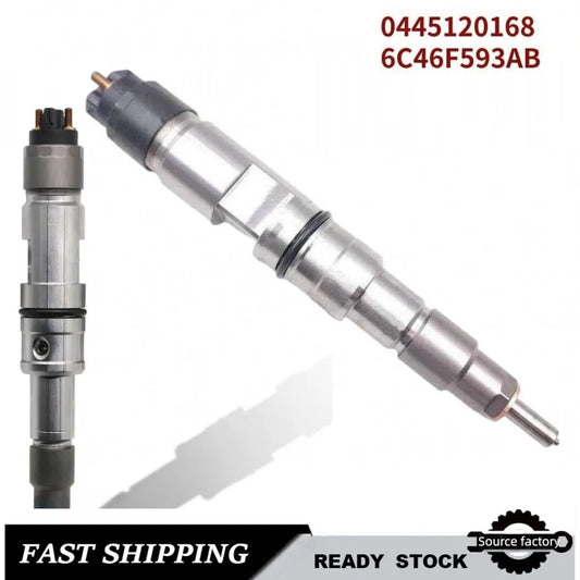 Fuel Injector0445120168 6C46F593AB Diesel Fuel Injector for Ford OTOSAN EcoTorq/ECOBlue 2.5L-High FlowCar Accessories