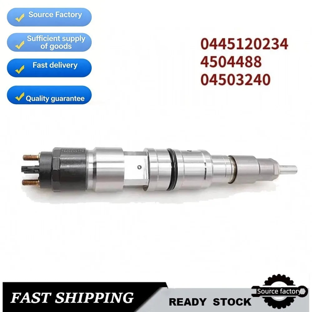 Fuel Injector0445120234 4504488 04503240 Common Rail Fuel Injector for Deutz KHD MAGIRUS-High FlowCar Accessories