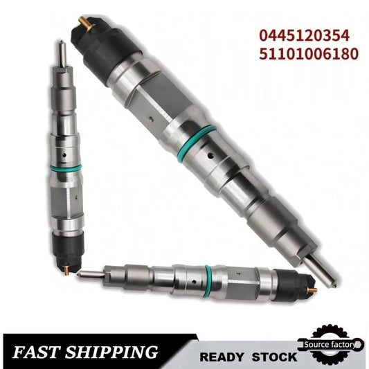 Fuel Injector 0445120354 51101006180 Common Rail Diesel Fuel Injector for MAN TGA TGS-High FlowCar Accessories