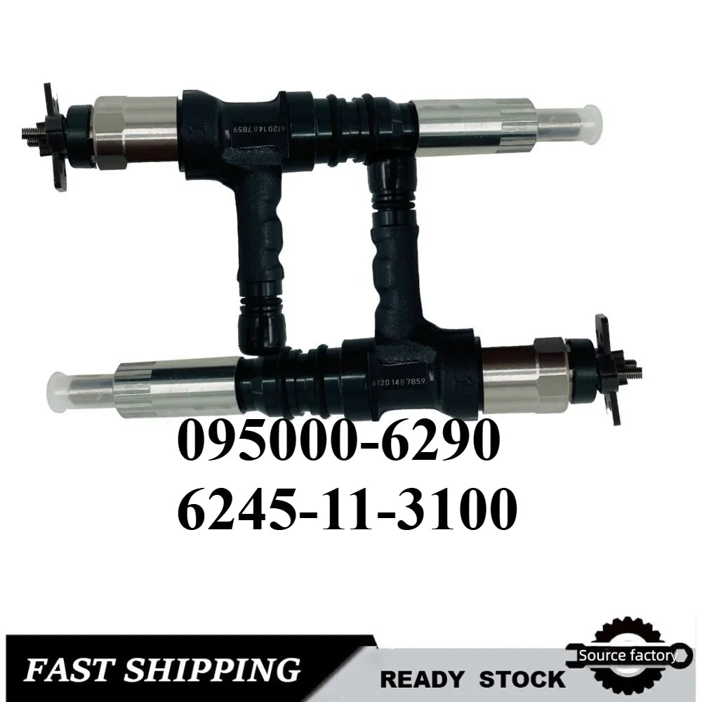 Common Rail Injector095000-6290/6245-11-3100 Diesel Fuel Injectors for Komatsu SAA6D170E-5-car accessories Fast Delivery