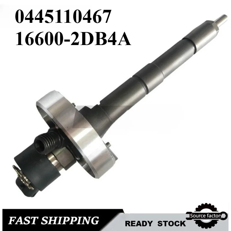 0445110467 Common Rail Diesel Fuel Injector 16600-2DB4A for Nissan CabStar 3.0 d-Low Emission Fast Shipping