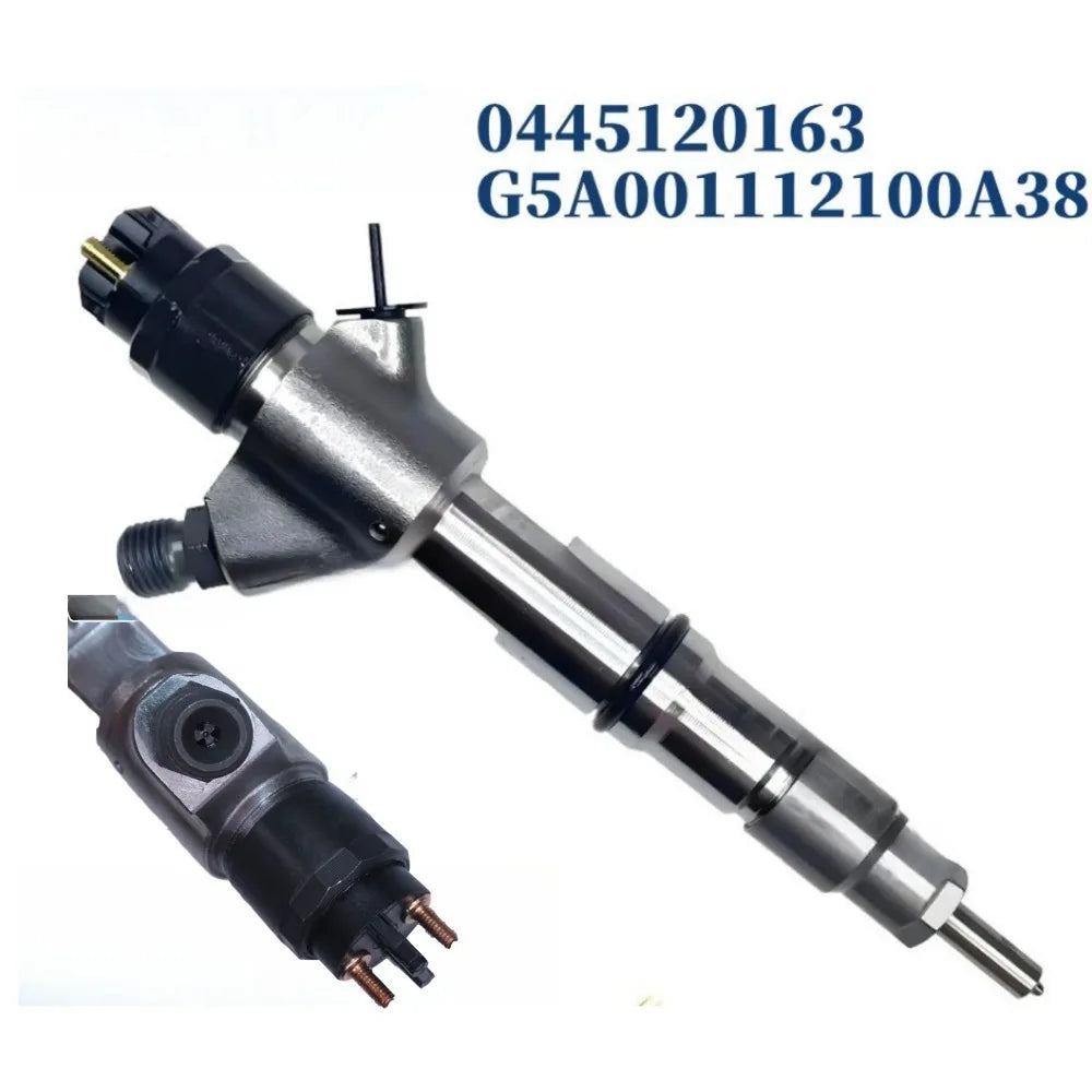 Fuel Injector 0445120163 Common Rail Fuel Injector for Yuchai YC6G Mechanical G5A001112100A38-High FlowCar Accessories